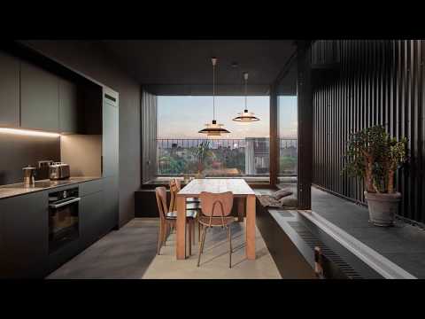 Remarkable Floating Penthouse in Berlin with a Hanging Wrap-Around Terrace!