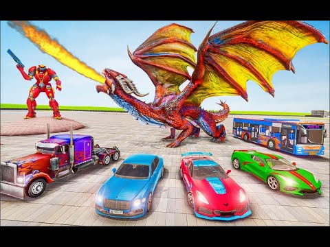 Dragon Robot Police Truck Game Brave Jackals Gameplay