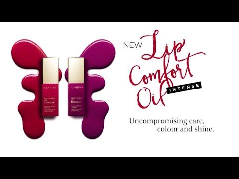 Sodrios spalvos lūpų aliejus Clarins Lip Comfort Oil Intense (Spalva: 06 INTENSE FUCHSIA), 7 ml video