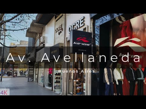 Av Avellaneda CENTRO DE FLORES Buenos Aires Argentina 4K | Relaxing walk through the center 