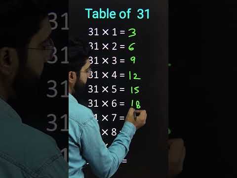 Table of 31 trick | #tricks #maths #shorts #short #tableof31 #katarsinghclasses #youtubeshorts #cbse