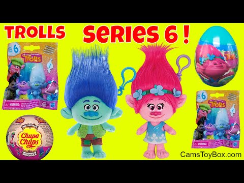 Trolls Series 6 Blind Bags Poppy Mega Keychain Opening Surprise Toys Dreamworks Fun Video