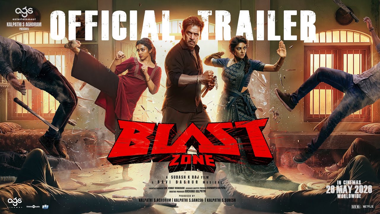 Blast Zone (Telugu) - Trailer | Arjun, Preity Mukundhan, Abhirami | Ravi Basrur | Subash K Raj | AGS