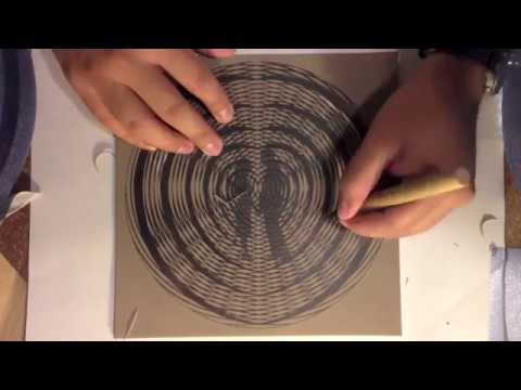 Grabado en Linoleo para próxima Expo (Proceso)