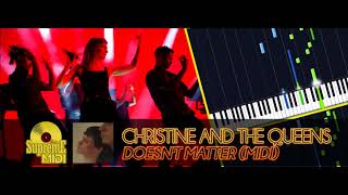 Christine and the Queens - Doesn't Matter (Voleur de Soleil) (FULL MIDI / PIANO / CHORDS))