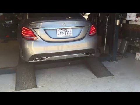 2016 c450 amg awe track exhaust install and start up c43