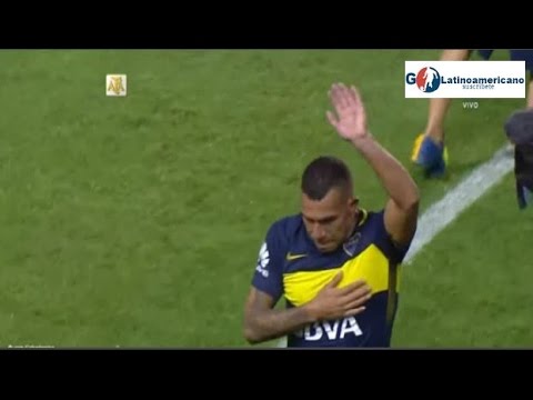 Lagrimas de Tevez al despedirse de la Bombonera - Boca vs Colon 4-1 - 18/12/2016