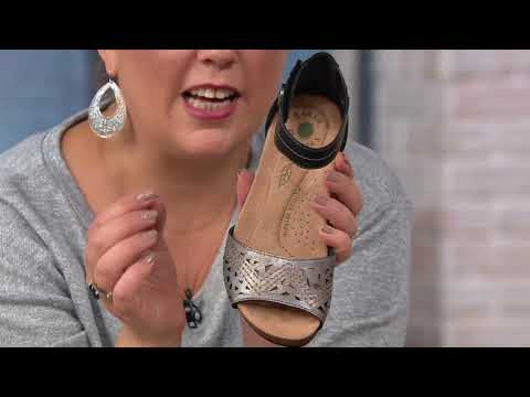 Earth Origins Wedge Sandals with Ankle Strap - Honey on QVC