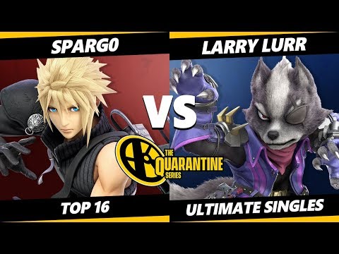 The Quarantine Series Top 16 - Spargo (Cloud) Vs. Larry Lurr (Wolf) Smash Ultimate - SSBU