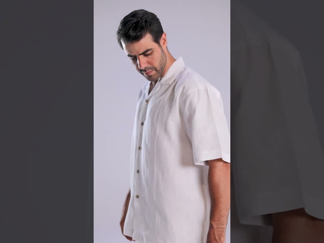 قميص ابيض نص كم