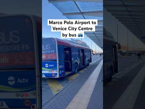 Venice airport to city centre by bus 🚎 #airporttransfer #veniceitaly #venicetravelguide