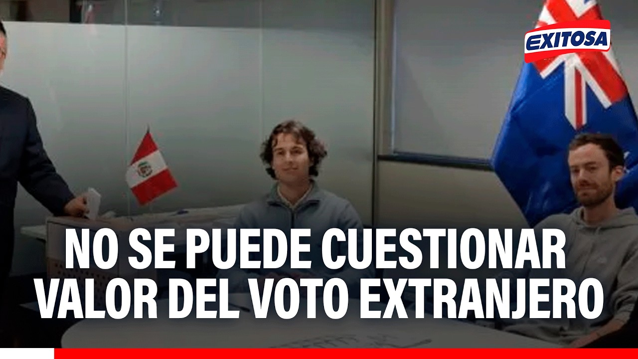 🔴🔵Inferir que el voto de peruanos en exterior vale menos está mal, según analista