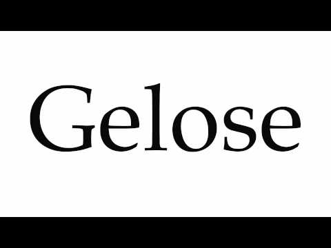 How to Pronounce Gelose
