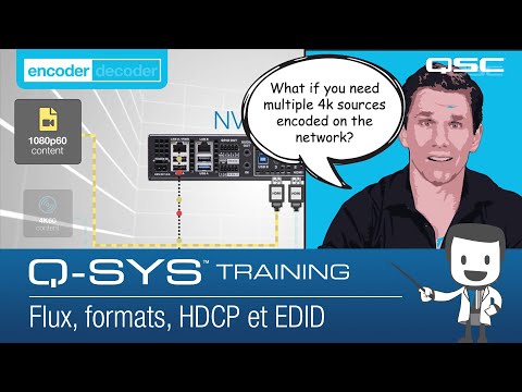 Streams, Formats, HDCP and EDID (Q-SYS Video 101 Training - FRENCH)