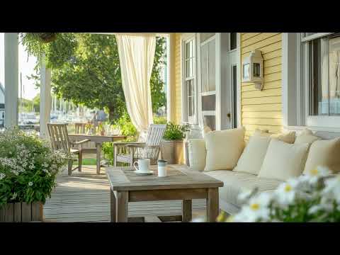 Cozy Spring Coastal Ambience | Outdoor ASMR with Birds & Wind Chimes for Relaxation & Focus
