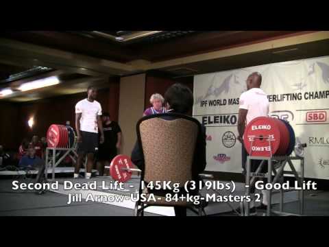 Masters M2 Women Flight 1 Dead Lifts at the 2015 IPF Masters World Championships