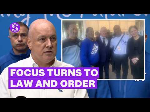Thumbnail for National shifts focus to law and order, claiming gang photos show left soft on crime | Stuff.co.nz