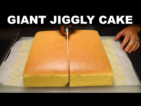 Jiggly cake — homemade giant Castella