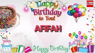 Download lagu Happy Birthday AFIFAH _|🎂|_ Birthday Song_|🎂|_Best_Wishes_|| mp3