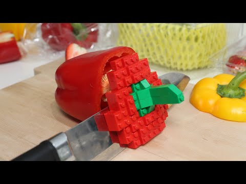 What will happen if you eat LEGO Salad? / Stop Motion