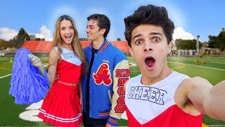 WE BECAME CHEERLEADERS FOR A DAY!