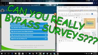 How to bypass surveys!