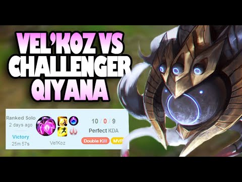 VEL'KOZ VS QIYANA MID LANE, STOMPING LEC PLAYERS - League of Legends