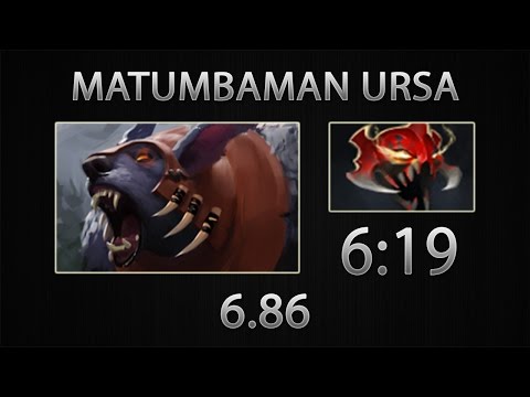 Dota 2 Ursa Fast Farm - MATUMBAMAN - MoM - 6:19 [6.86]