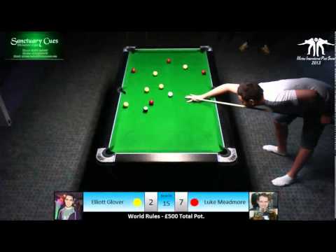 MoneyMatch - Elliott Glover v Luke Meadmore, English 8 Ball, World Rules.