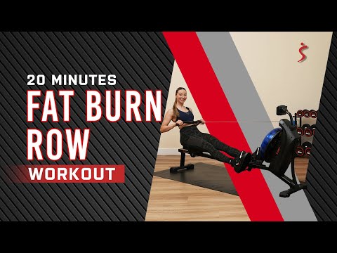 20 Min. Fat Burning ROWING Workout | Non-Speaking Full Body