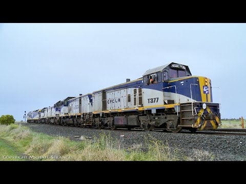 Five CFCLA Diesel Locomotives Running Light Engine (3/7/2020) - PoathTV Australian Trains & Railways
