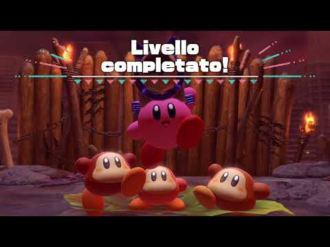 [33] Enter the Fiery Forbidden Lands TUTORIAL 100% - Kirby and The Forgotten Land