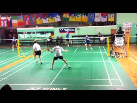 Badminton Rally - Nomads vs Old Bawn - DDLC 2011/12 Division 4 Mixed League Final