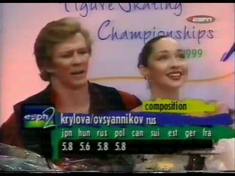 Krylova & Ovsiannikov Крылова & Овсянников (RUS) - 1999 World Championship, Original Dance (US ESPN)