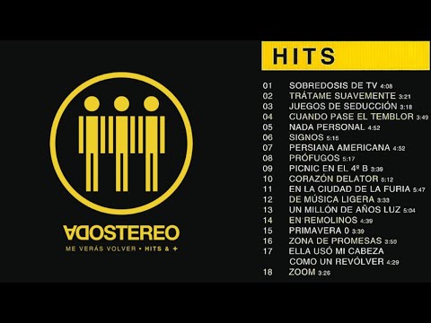 Soda Stereo - Me Verás Volver (Hits & +) (Álbum 2007 Completo)