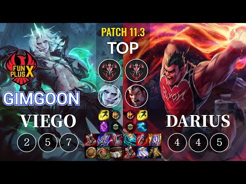 FPX GimGoon Viego vs Darius Top - KR Patch 11.3