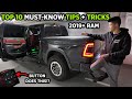 TOP 10 MUST KNOW TIPS AND TRICKS FOR RAM OWNERS