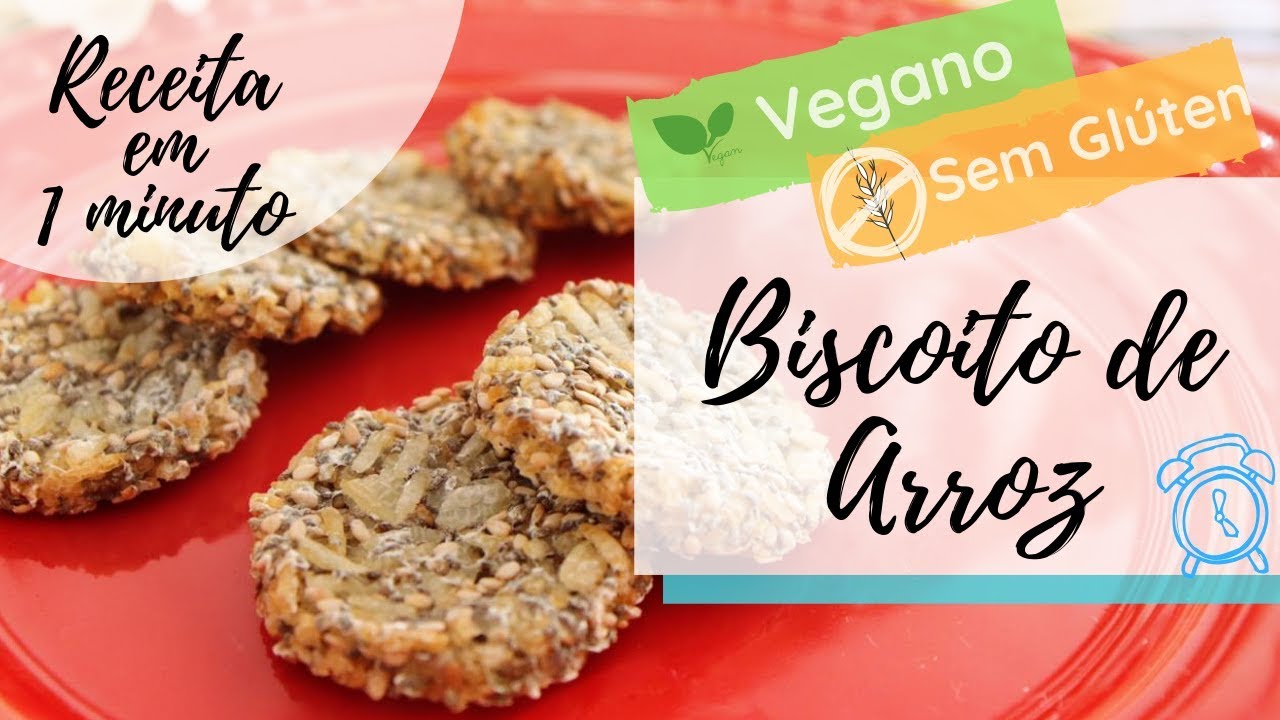 Biscoito de Arroz Vegano, Sem Glúten e Super Crocante! - Blog Paveg