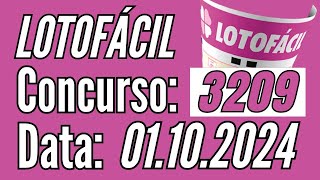 LOTOFÁCIL de hoje 1/10, Resultado Lotofácil de hoje, Lotofácil de Hoje,