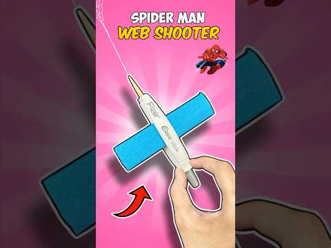 How to Make a Spider-Man Web Shooter | Paper Craft 🤩#shorts