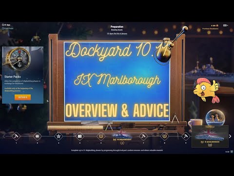World of Warships - Dockyard 10.11 Marlborough: Overview & Advice