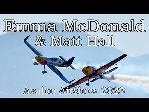 Emma McDonald, Extra 300L & Matt Hall, MXS-R  - Australian International Airshow - 2023-03-03.