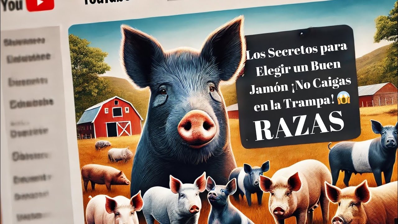Los Secretos para Elegir un Buen Jamón (Aprende a diferenciar los cruces raciales) 🐷