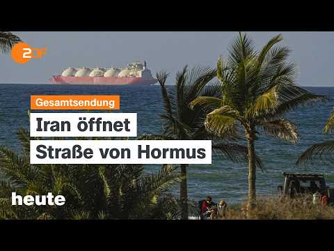 Video Thumbnail: heute 19:00 Uhr vom 17.04.2026 Öffnung der Straße von Hormus, Waffenruhe, Koalition der Willigen