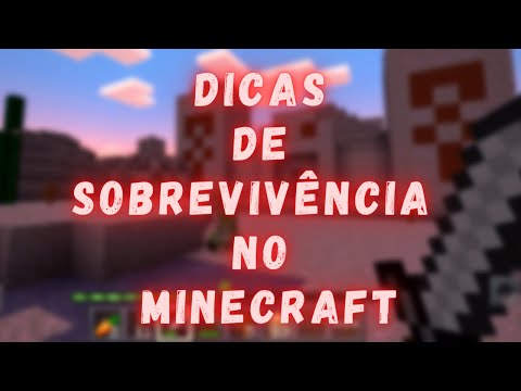 Dicas de sobrevivência de Minecraft!! (DICAS PARA INICIANTES)