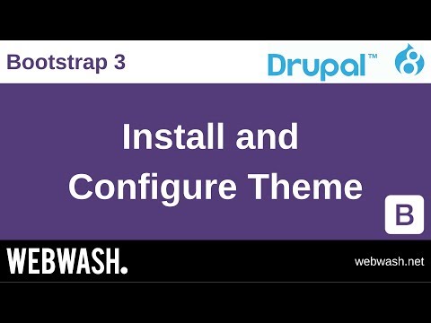 Using Bootstrap 3 in Drupal 8, 2.2: Install and Configure Theme