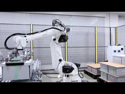 Reduce equipment setup man-hours | Integrated equipment control using industrial robot VL2500