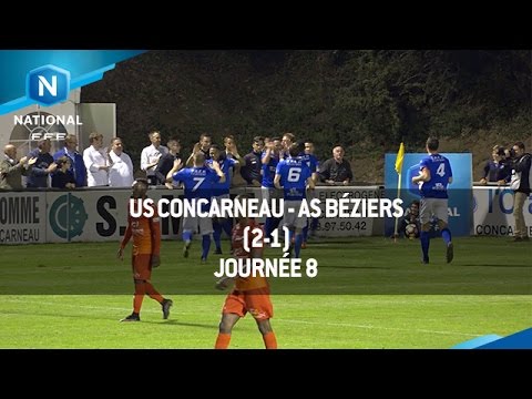 J8 : US Concarneau - AS Béziers (2-1), le résumé