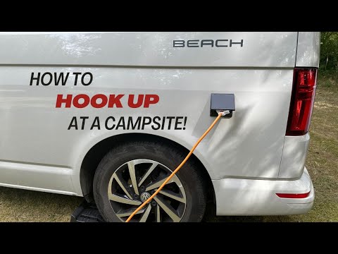 How to Hook Up Your Campervan or VW California at a Campsite | First-Time Guide