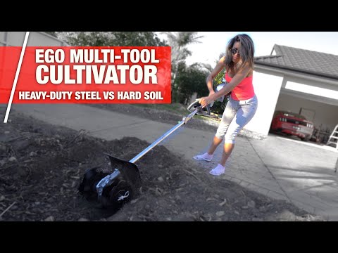 EGO 56V Multi-Tool Cultivator REVIEW | How to Turn Hard Soil SOFT 💪